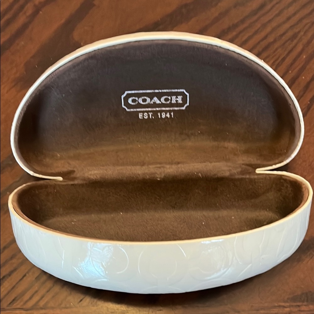 Coach White Sunglasses Case